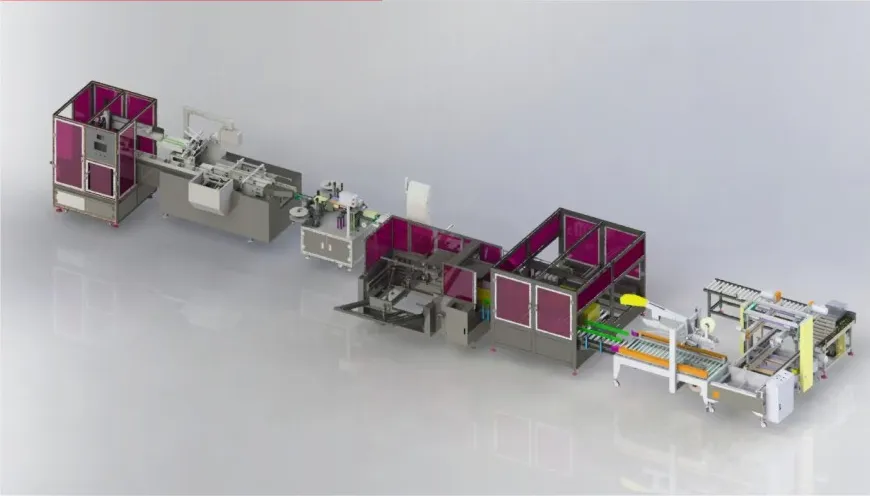 Counting, bagging and carton line