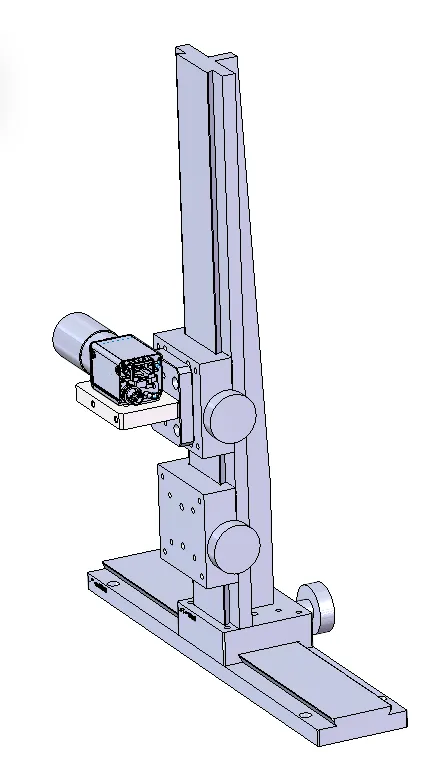 Horizontal camera module used for screw profile checks