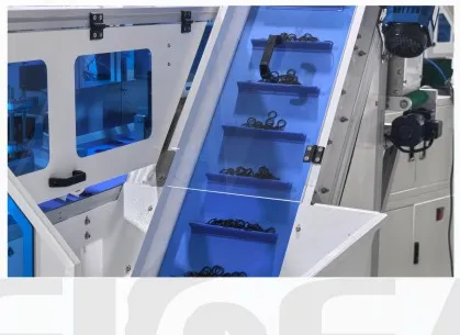 Feeding section of a vision counting machine